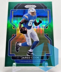 2021 Panini Prizm GREEN #168 Jared Cook Los Angeles Chargers